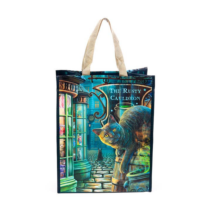 Puckator Ltd - Wholesale Grocery/Shopping Bag - Lisa Parker The Rusty Cauldron Cat Reusable Shopping Bag1