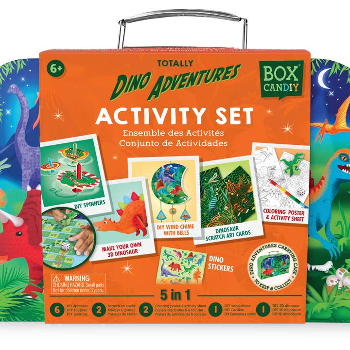 BOX CANDIY® - Wholesale DIY Craft Kit - Kids - Totally Dinosaur Adventures Activity Set