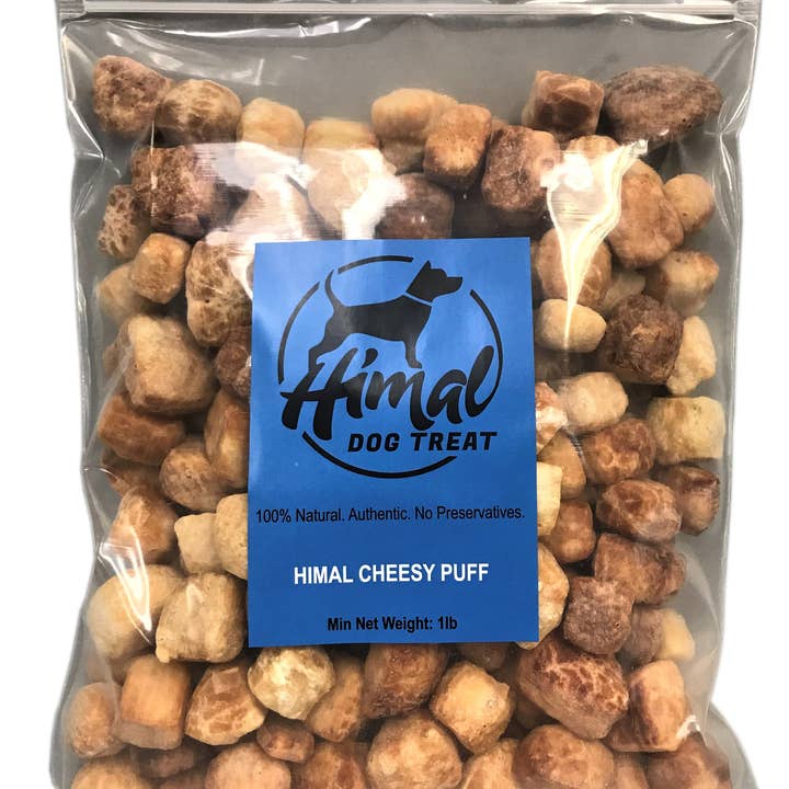 HIMAL 100% Natural Crunchy Dog Snack Cheesy Puff Pounder Bag for wholesale by Himal Dog Treat
