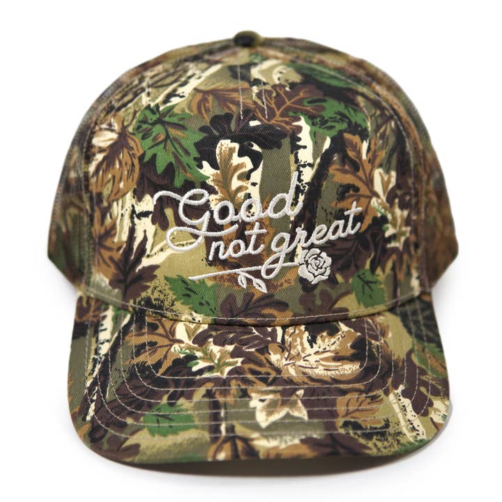 Stuntin Goods - Wholesale Trucker Hat - Unisex - Good Not Great Camo Trucker Hat1