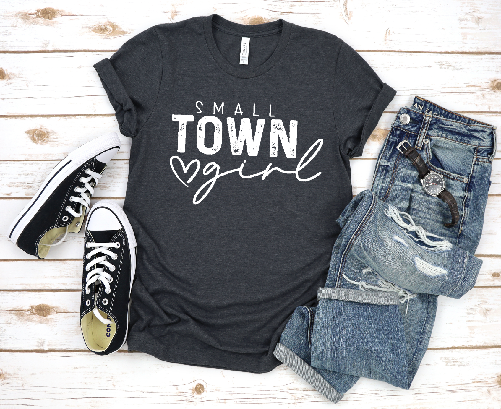 Southern Attitude Designs Inc - Wholesale T-Shirt (Graphic) - Women's - Small Town Girl0