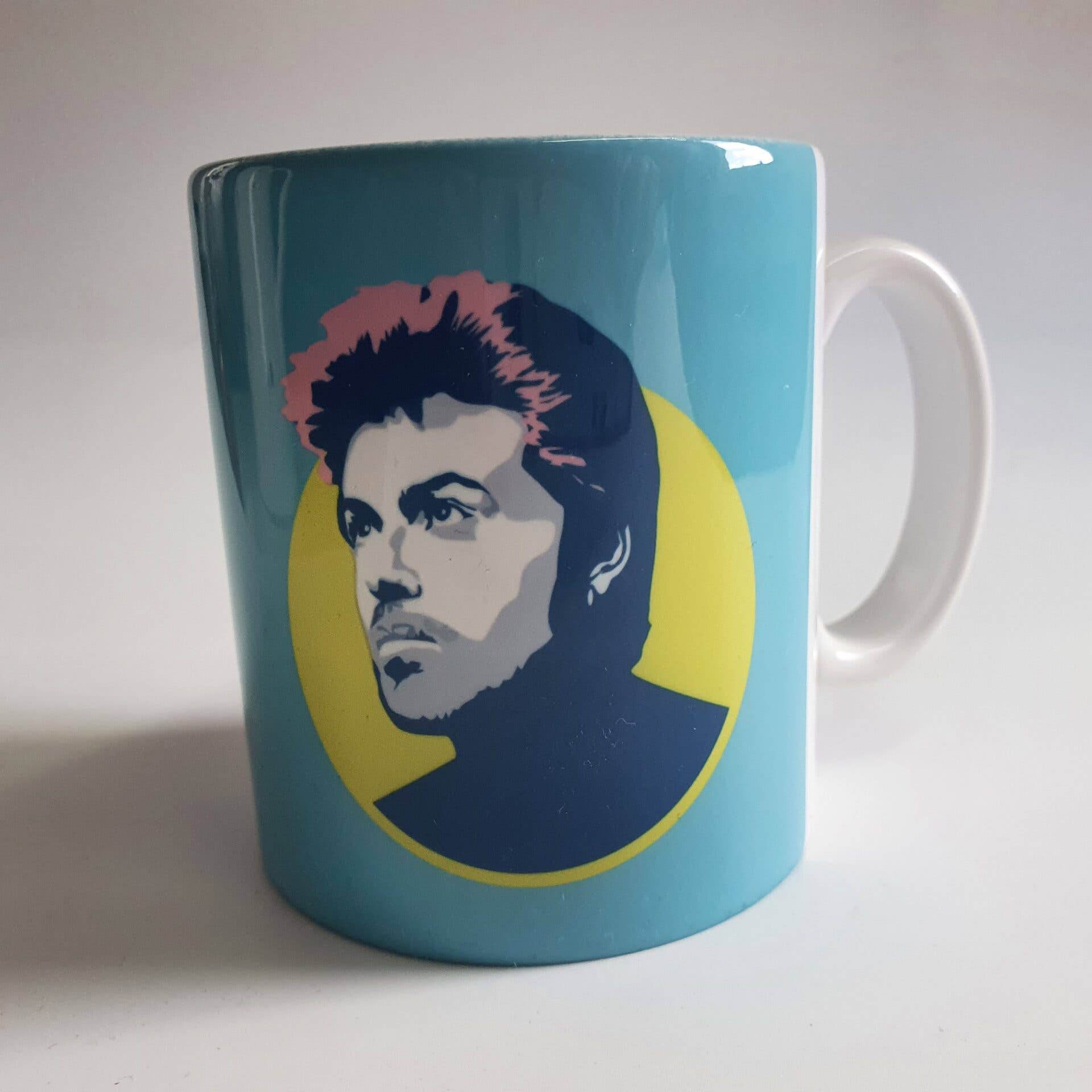 Sabi Koz - Wholesale Coffee Mug - George Michael Blue Mug1