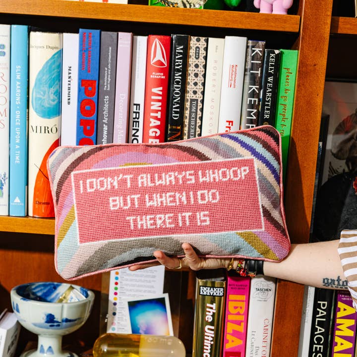 Whoop There It Is Needlepoint Pillow and other Purchase Wholesale power block. Free Returns & Net 60 Terms on Faire trending on Faire.