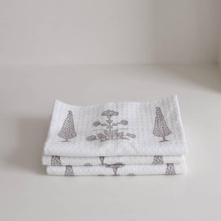 Ji | The Atelier - Wholesale Hand Towel - Marigold Hand Towel | Block Printed2
