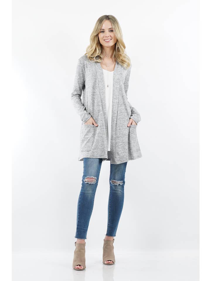 42POPS - Wholesale Cardigan - Women's - ",,...._ Open cardigan w/ slouchy pockets31