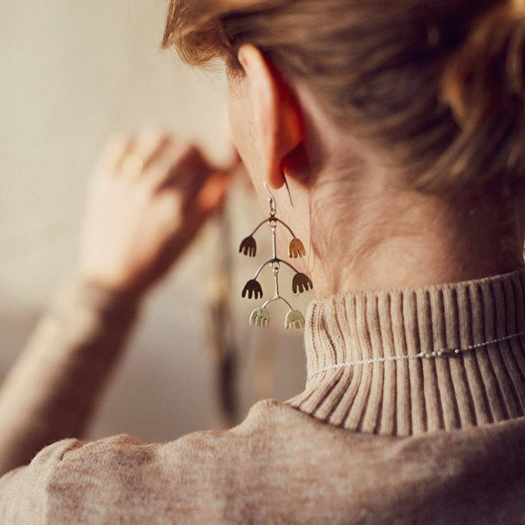 Ombre Claire - Venta al por mayor Pendientes colgantes - Pendientes Saphorines en plata maciza y bronce1