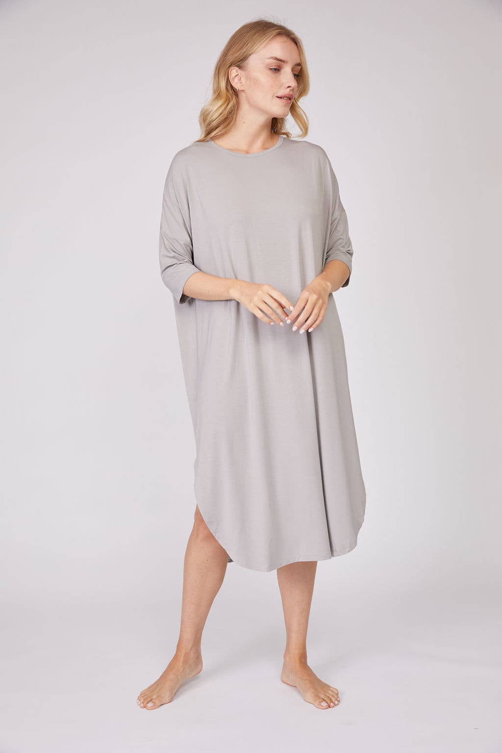 Pure Fiber - Wholesale Lounge Top - Women's - Bamboo Full Body Shirt – Soft, Relaxed Fit Lounge Dress11