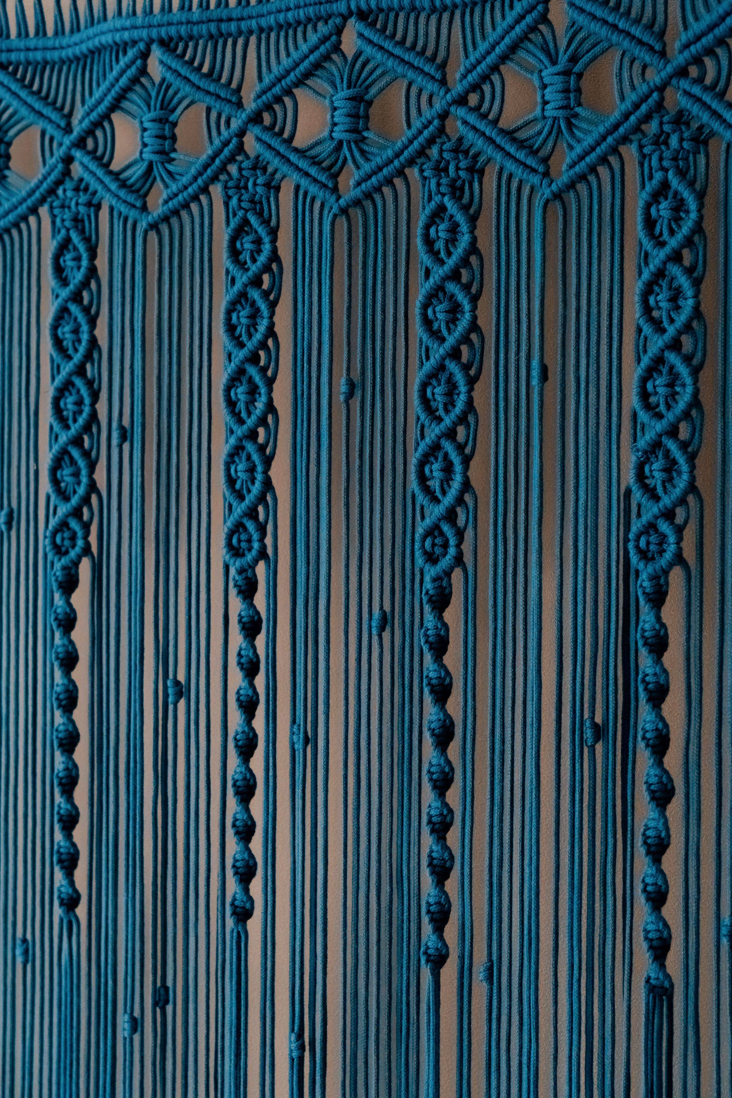 HeartCrafted - Vente Rideaux - Rideau macramé Boho pour porte et fenêtre C0623