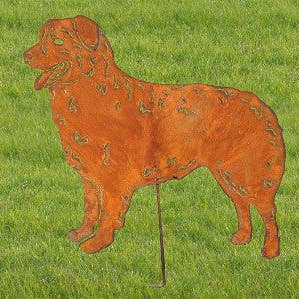 Piquet de jardin ou décoration murale en forme de berger australien ou monument commémoratif pour animaux de compagnie pour la vente par Rustica Ornamentals