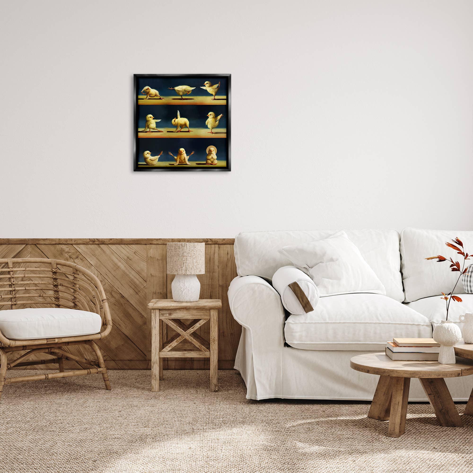 Stupell Industries - Wholesale Wall decor – Kids & Baby - Yoga Chicks Stretching Meditation Floating Frame18