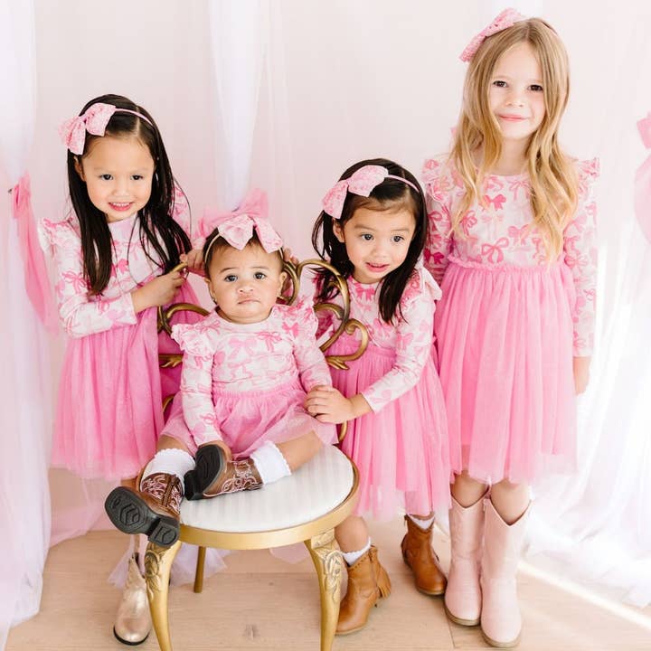 Sweet Wink - Wholesale Fashion Headband - Kids - Coquette Tulle Bow Headband - Kids Hair Accessory