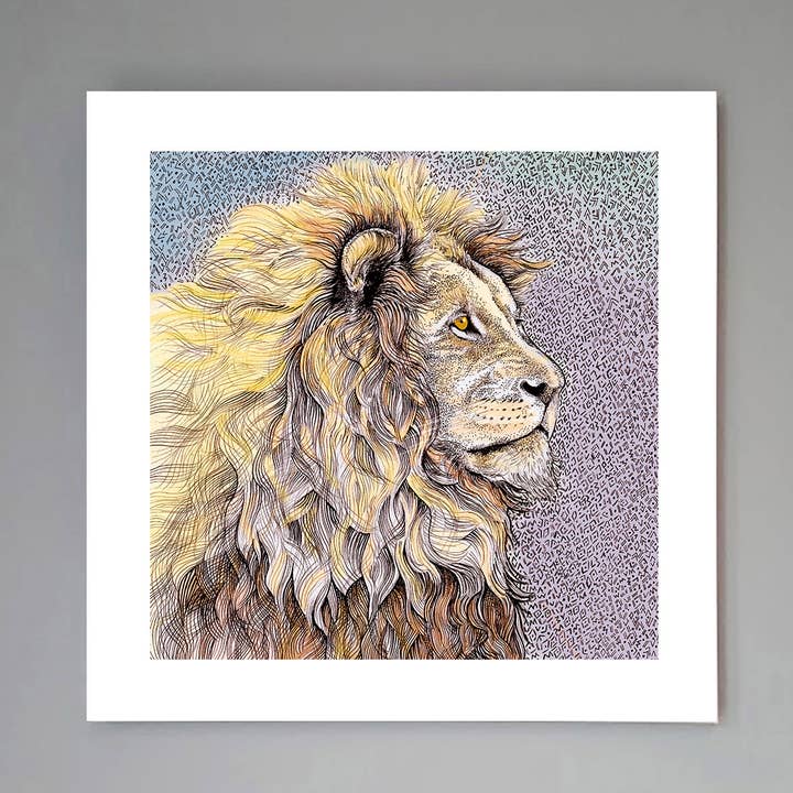 Lámina «Lion» para venta al por mayor de Fay's Studio