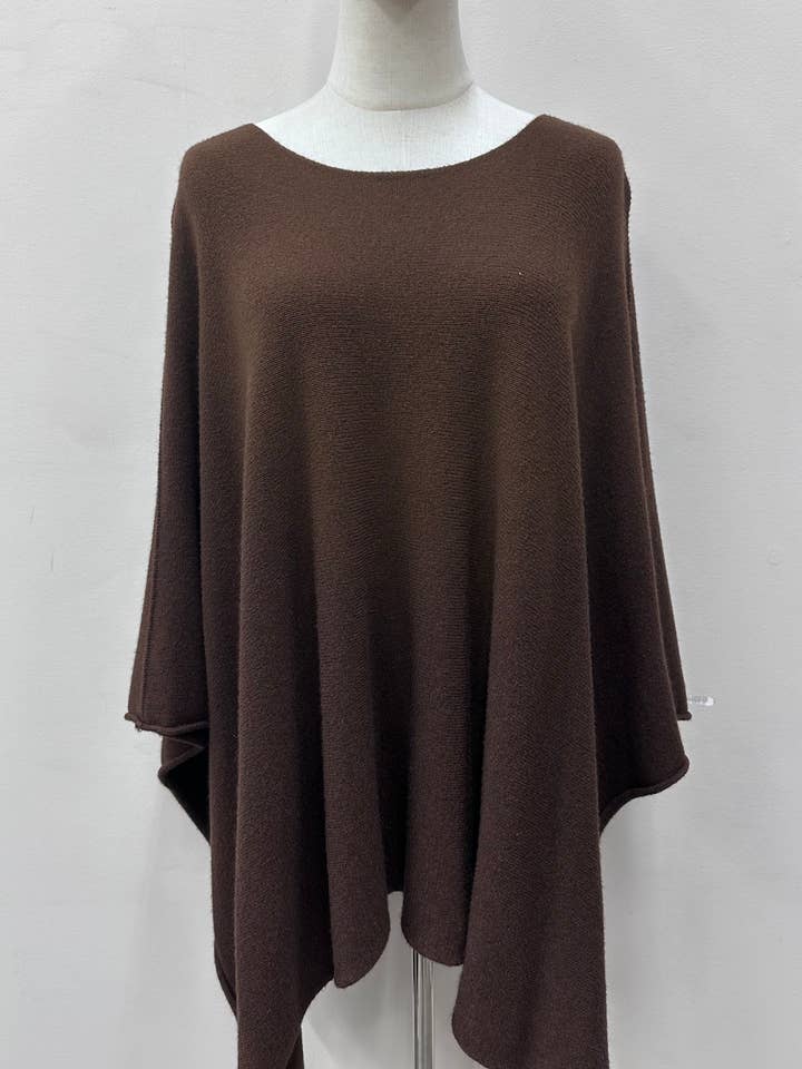 Kis 2 - Wholesale Outerwear Poncho - Women's - VISCOSE BLEND PONCHO1