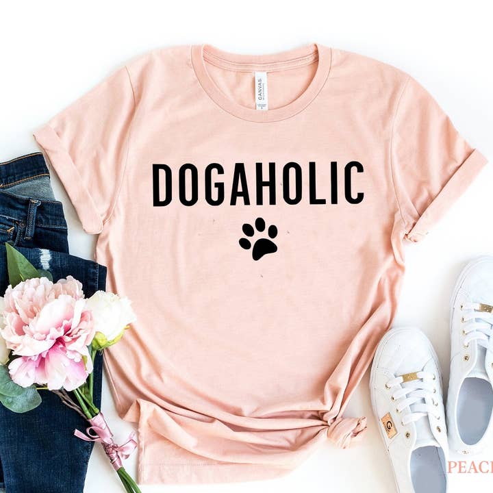 Dogaholic T-shirt for wholesale by Furr-Baby Gifts