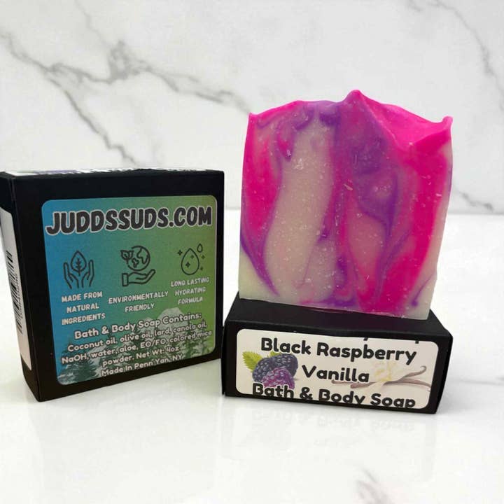 Black Raspberry & Vanilla | Handmade Artisan Bath & Body for wholesale by Judds Suds