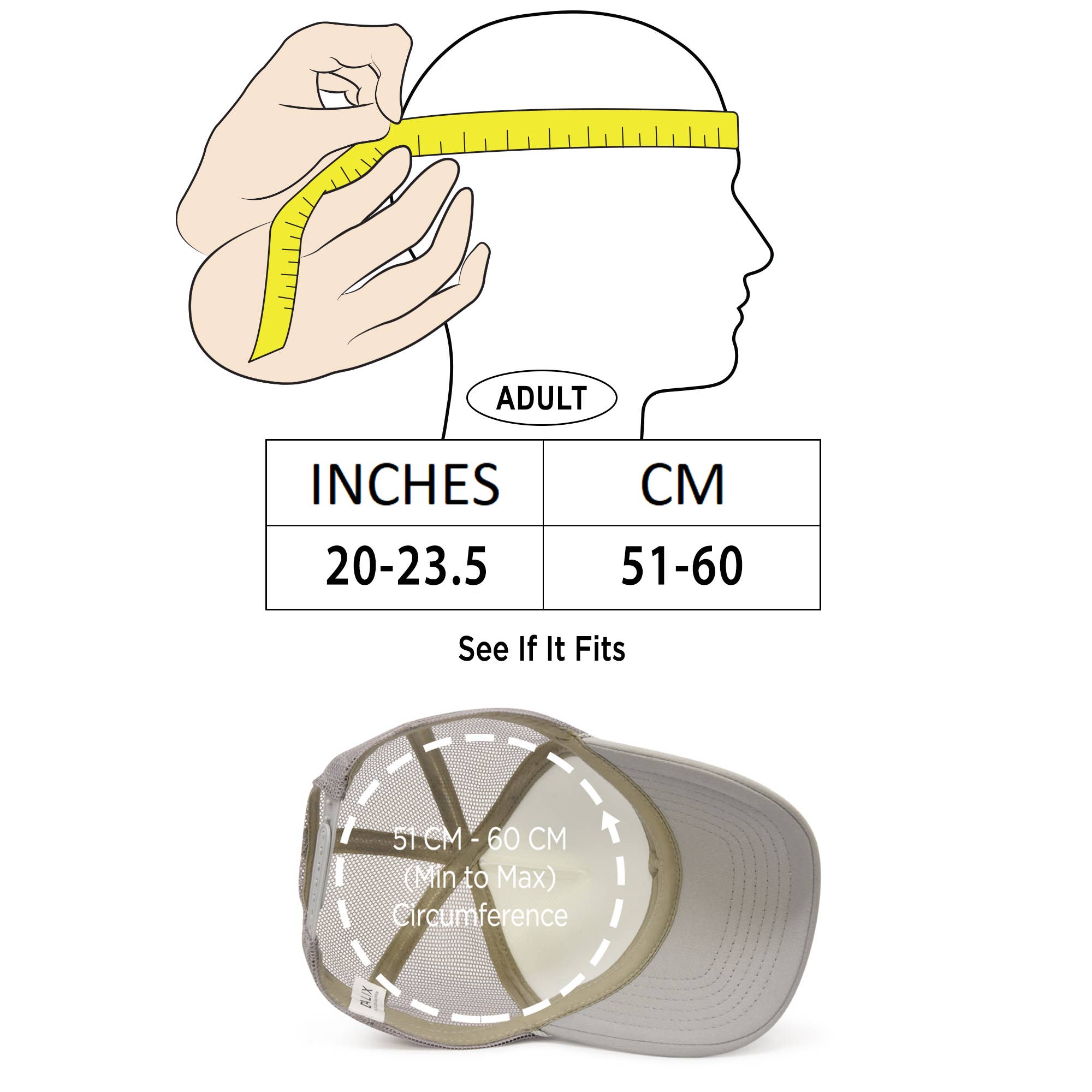 Dalix - Venta al por mayor Gorra trucker - Unisex - DALIX Trucker - Gorra de dos tonos con correa ajustable61