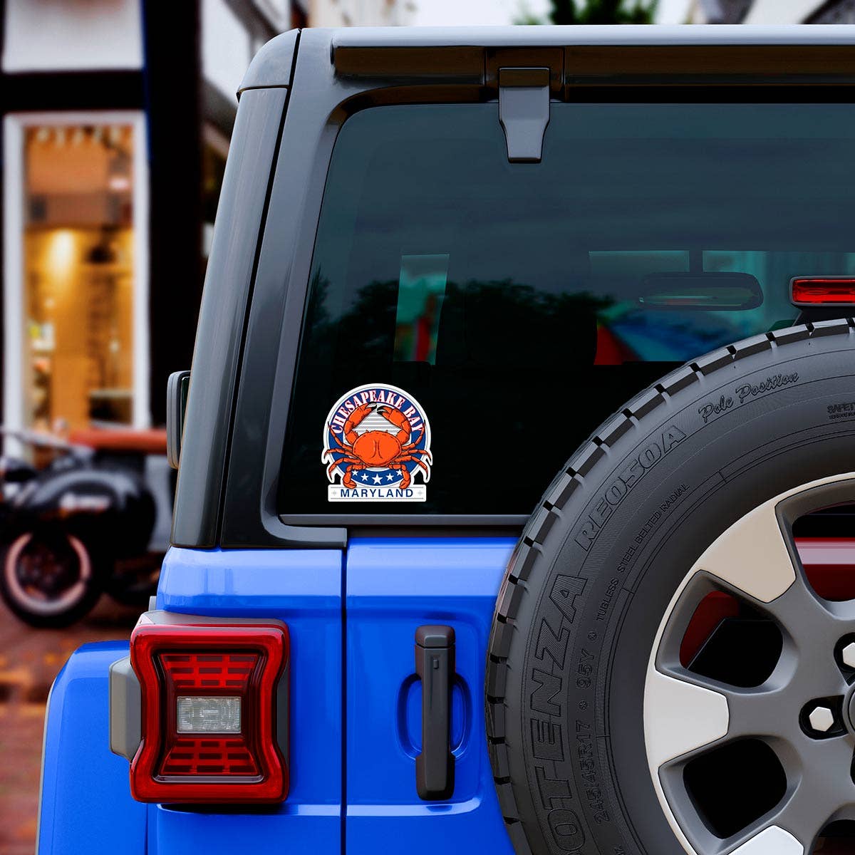 RetroPlanet - Wholesale Sticker - Chesapeake Bay Maryland Retro Crab Die Cut Vinyl Sticker4