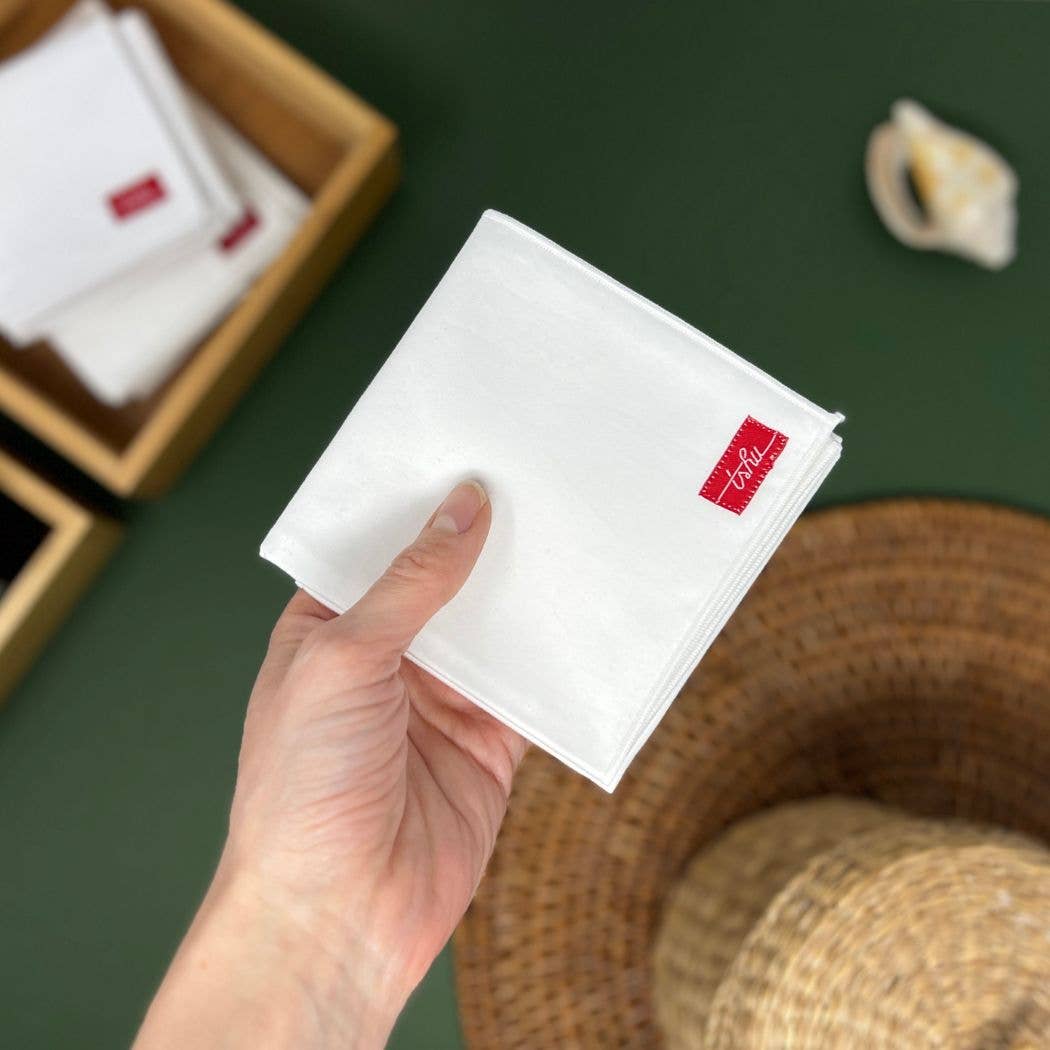 TSHU - Wholesale Handkerchief - Unisex - High Quality White Cotton Handkerchiefs for Men and Women3