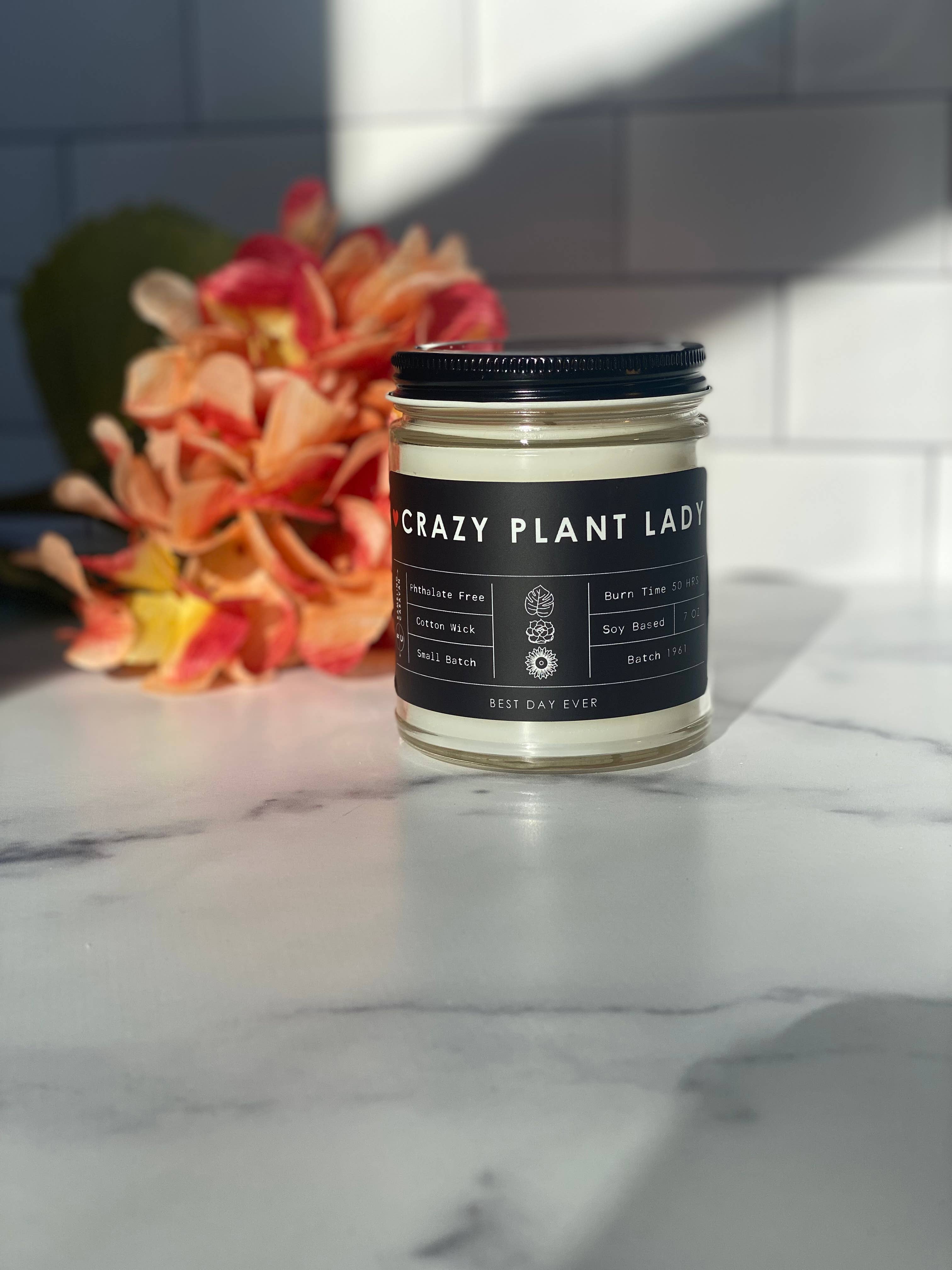 Rambling Caravan - Wholesale Jar/Filled Candle - Crazy Plant Lady Candle0