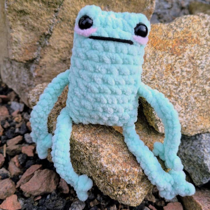 Briars Crochet Crafts - Wholesale Stuffed/Plush Toy - Kids & Baby - Crochet leggy froggy plushie 3