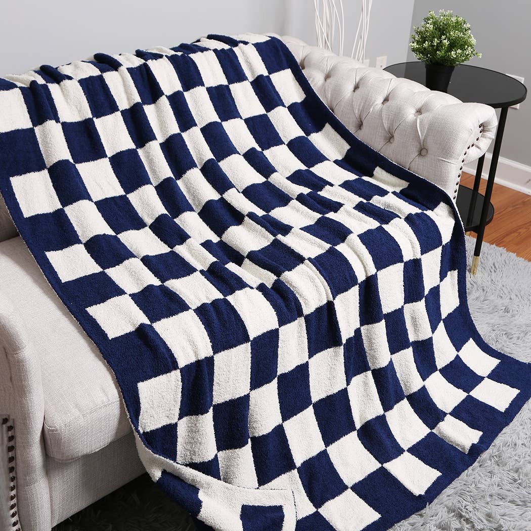 Fashion City - Wholesale Throw Blanket - Checkerboard Patterned Throw Blanket18