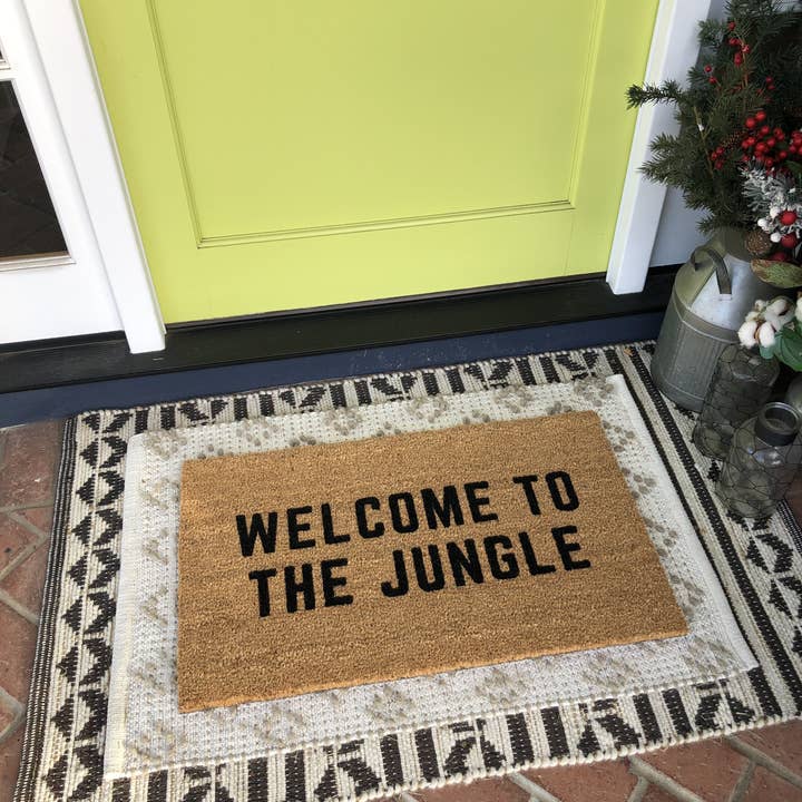 Nickel Designs Doormats - Wholesale Door Mat - Welcome To The Jungle Funny Family Doormat