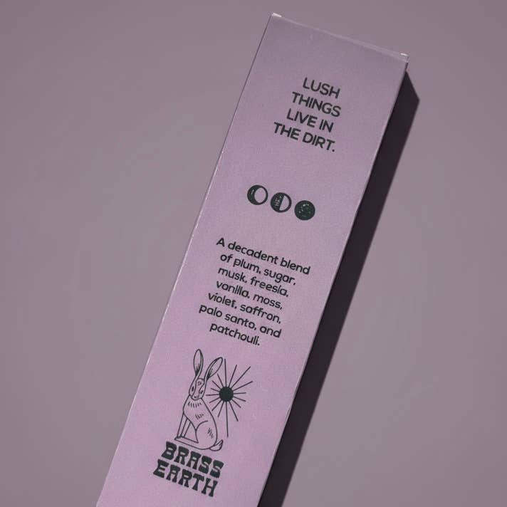 Brass Earth - Venta al por mayor Incienso - Incienso Artesanal de Lujo Velvet Earth1