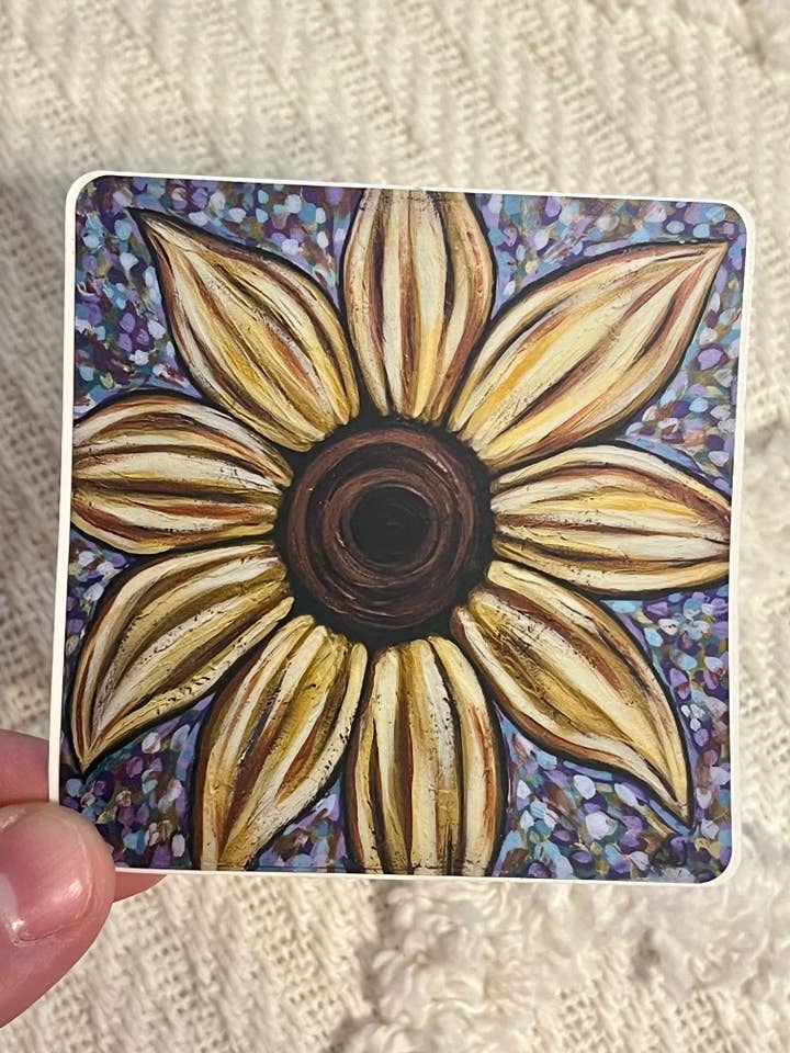 Sunflower Sticker for wholesale by ON THE GO Studio