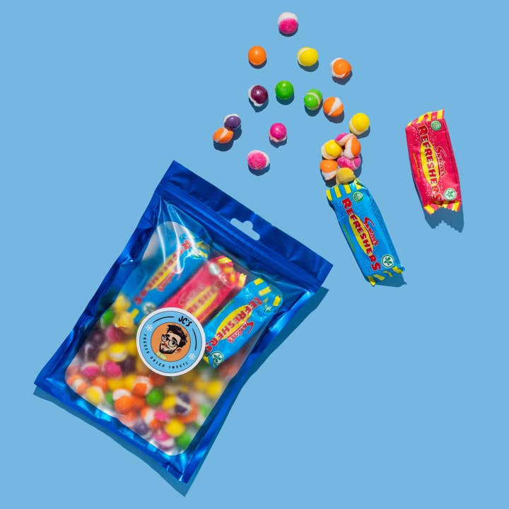 Freeze Dried Sweets UK – wholesale Boiled sweets – JCs Blue Mix Bag1
