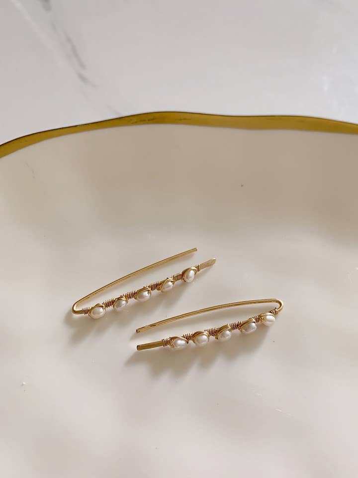 Pearl Arch Climbers for wholesale by Eaarthbones Jewelry