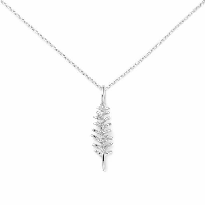 Collier Rosemary en argent sterling par Delicacies Jewelry - Chaque achat aide à lutter contre la faim ! Cadeau gourmand, bijoux alimentaires pour la vente par Delicacies Jewelry