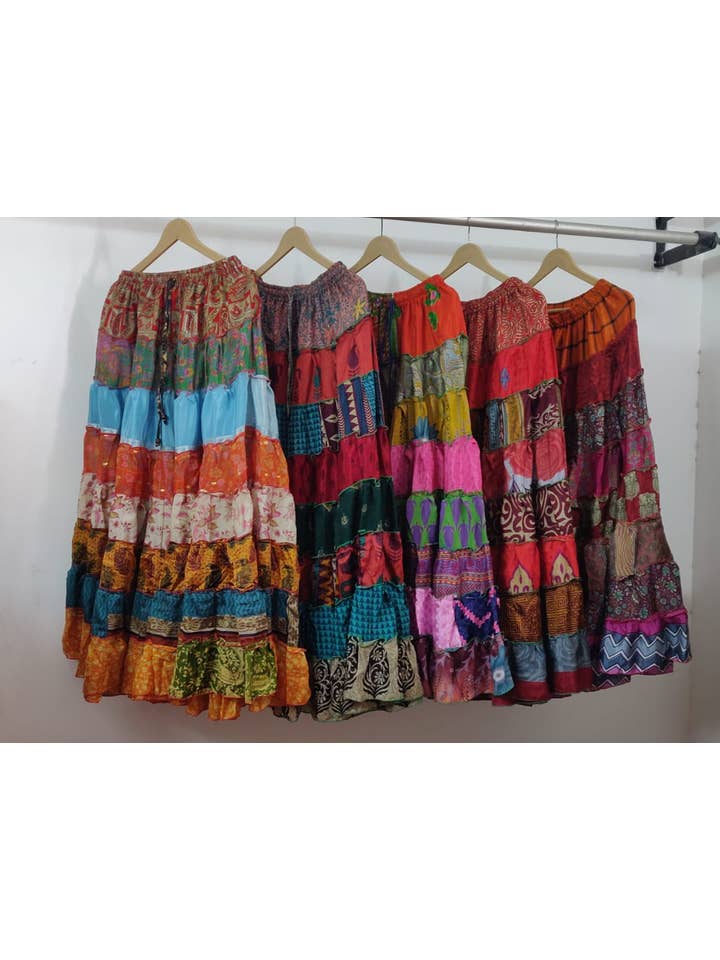 Wevez - Wholesale Skirt - Women's - Women's Multi Layer Banjara skirts 7 Layer Mix Lot Wholesale2