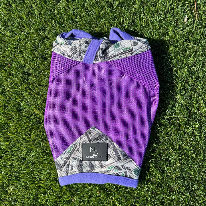 Neon Spur LLC - Wholesale Horseback Riding Gear - Entry Fees Fly Mask - Purple1