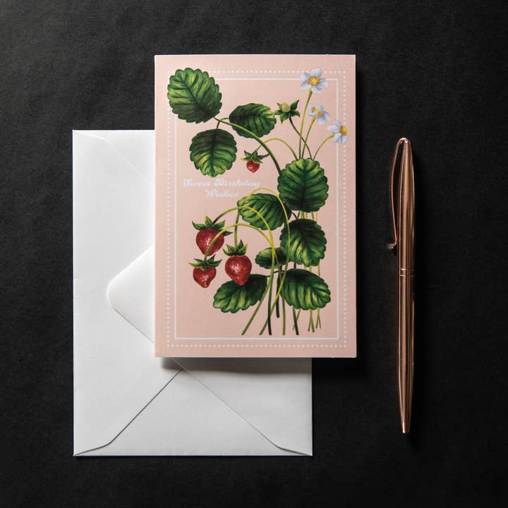 Tamara Ruth A.R.T - Wholesale Birthday Card - "Sweet Birthday Wishes" Strawberry
Card1