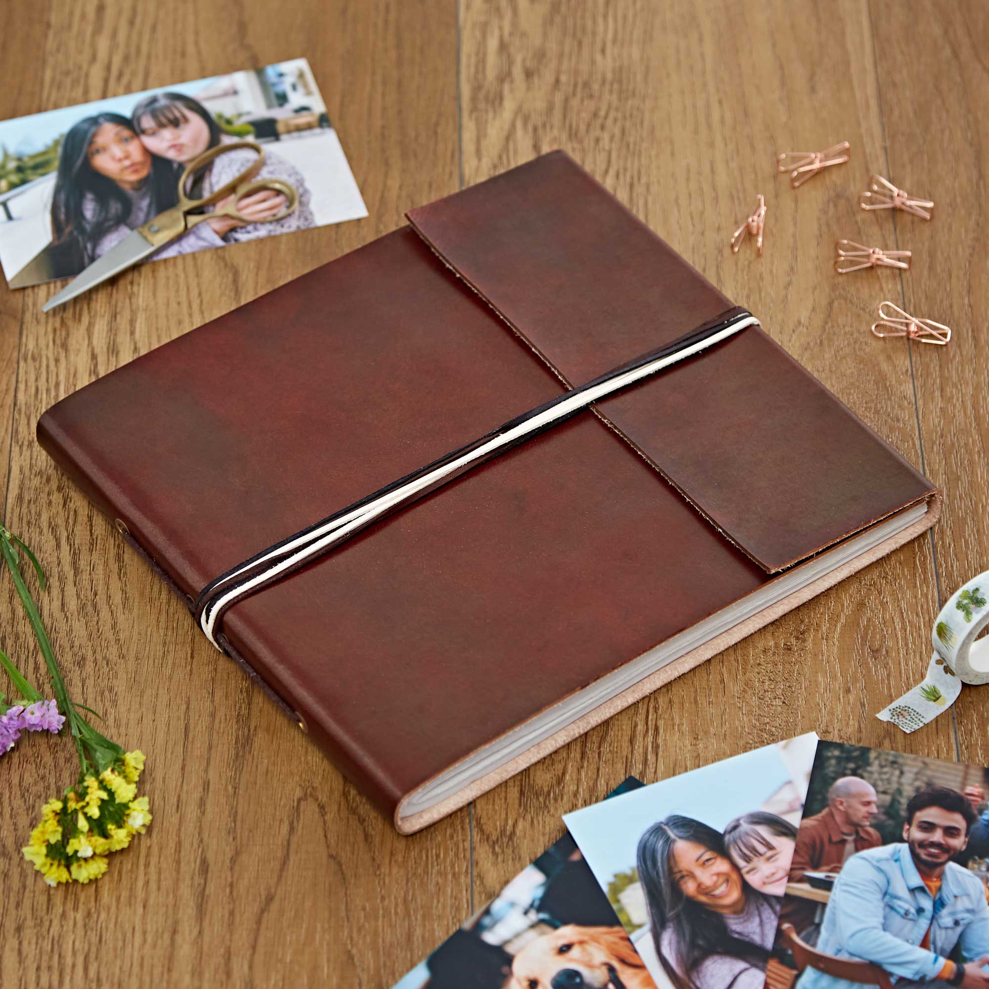 The Paper High Gift Company Limited – wholesale Photo album – Coloured Leather Photo Album -Scrapbook - Handmade1