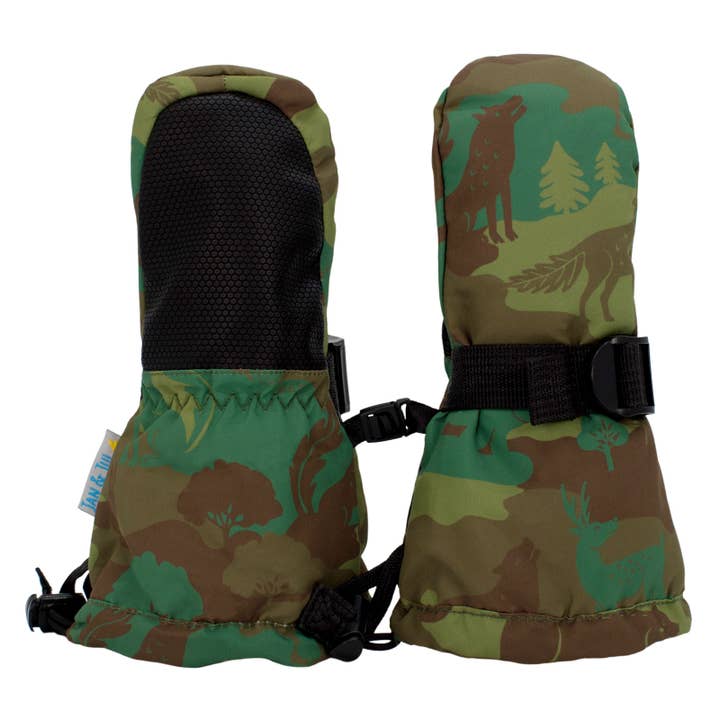 Jan & Jul - Wholesale Mittens - Kids - Woodland Camo | Toasty-Dry Waterproof Snow Mitten