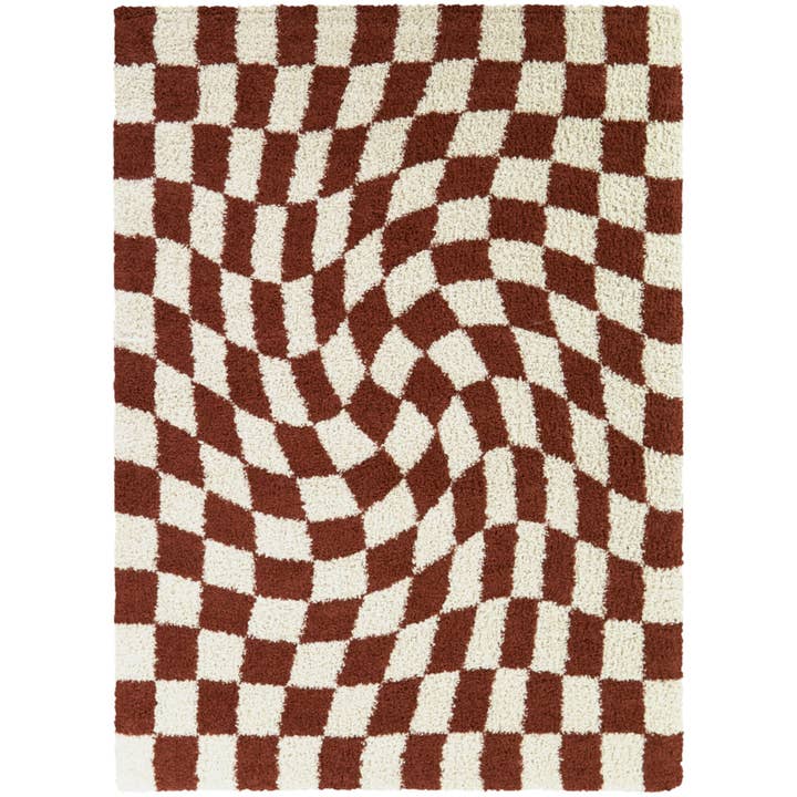 Balta Rugs - Wholesale Area Rug - Luther Modern Checkered Shag Area Rug