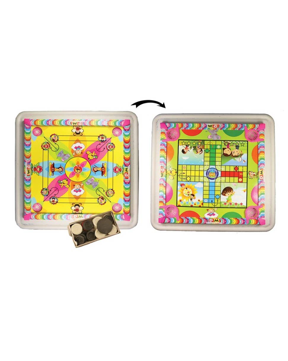 Ancientveda - Wholesale Board Game - Two-in-one kids carrom board with Ludo (20”)