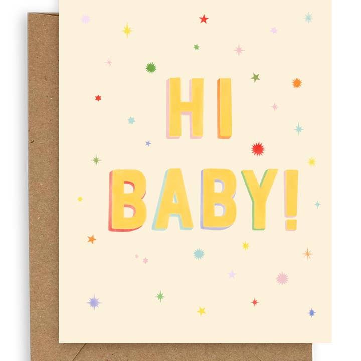 Cartão Bebé Rainbow Stars por atacado de Adelfi