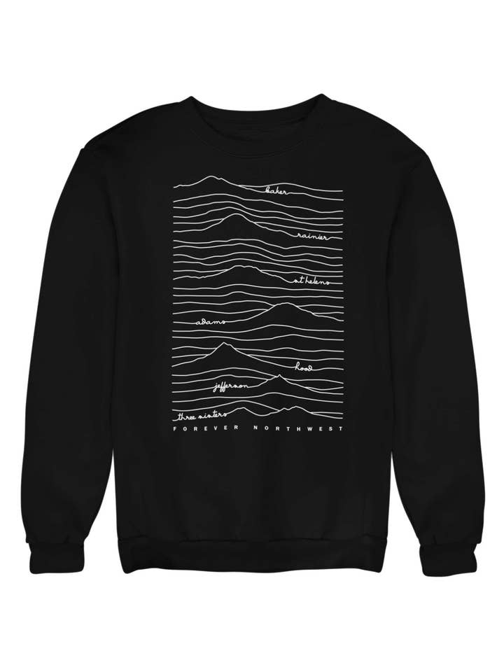 Cascade Mountain Range Sweatshirt for wholesale by Forever Northwest