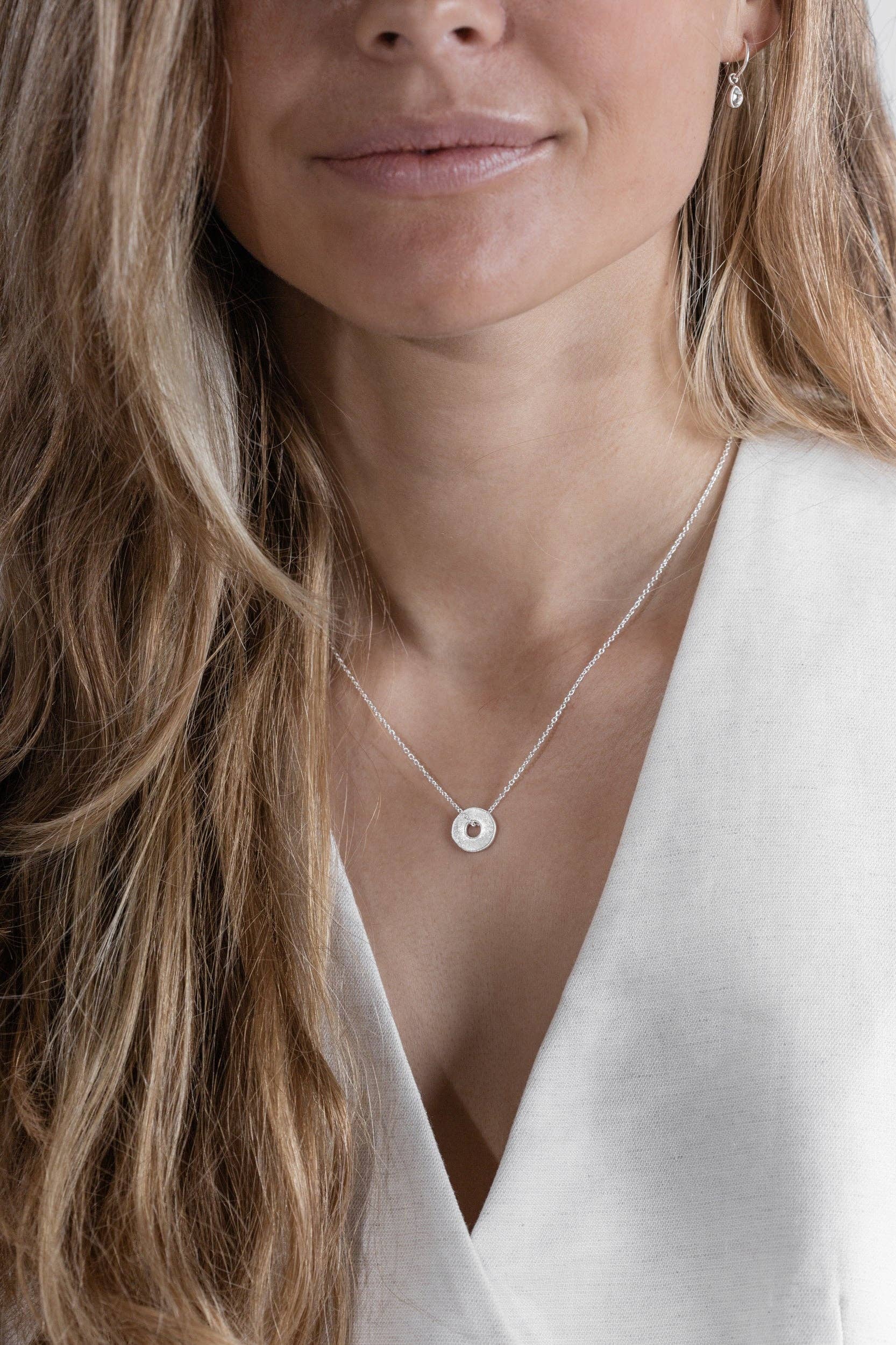 One & Eight - Wholesale Pendant/Charm Necklace - Silver Sorrel Necklace3