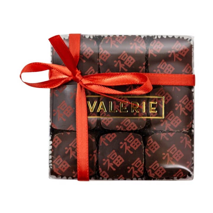 Lunar New Year Truffle Assortment, 9pc for wholesale by Valerie Confections