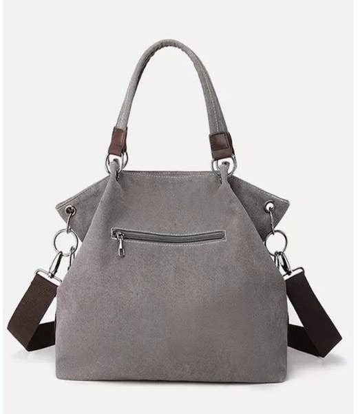 UNISHE – Engroshandel Skuldertaske – til kvinder – Colorblock skuldertaske i lærred MOQ 3 stk ZYB00311