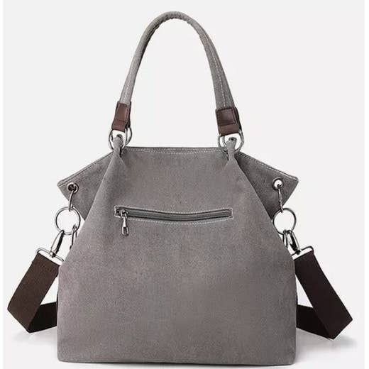 UNISHE - Wholesale Shoulder Bag - Women's - Colorblock Canvas Shoulder Bag MOQ 3PCs ZYB00311