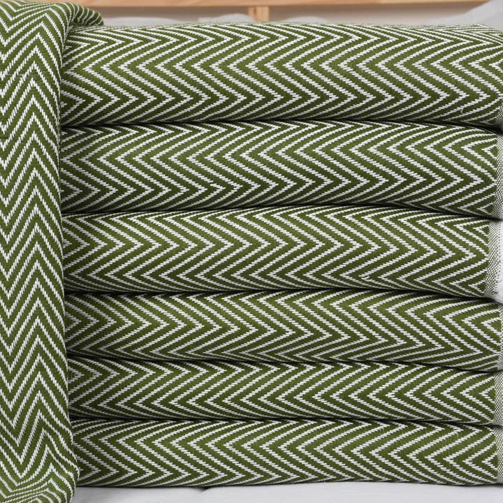 Manta turca, colcha acogedora verde oliva para venta al por mayor de Organic Turkish Towels