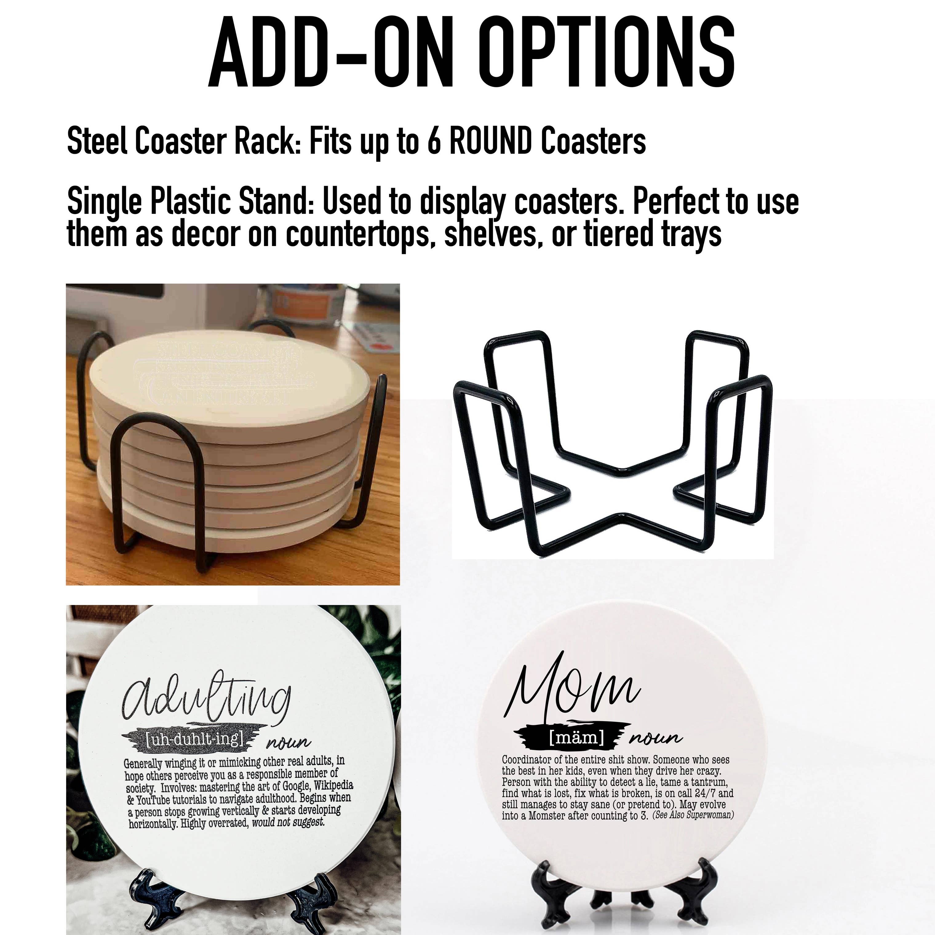 Gia Roma - Wholesale Onderzetters - Unieke cadeaus voor hem + haar grappige, keramische onderzetter humorsets22