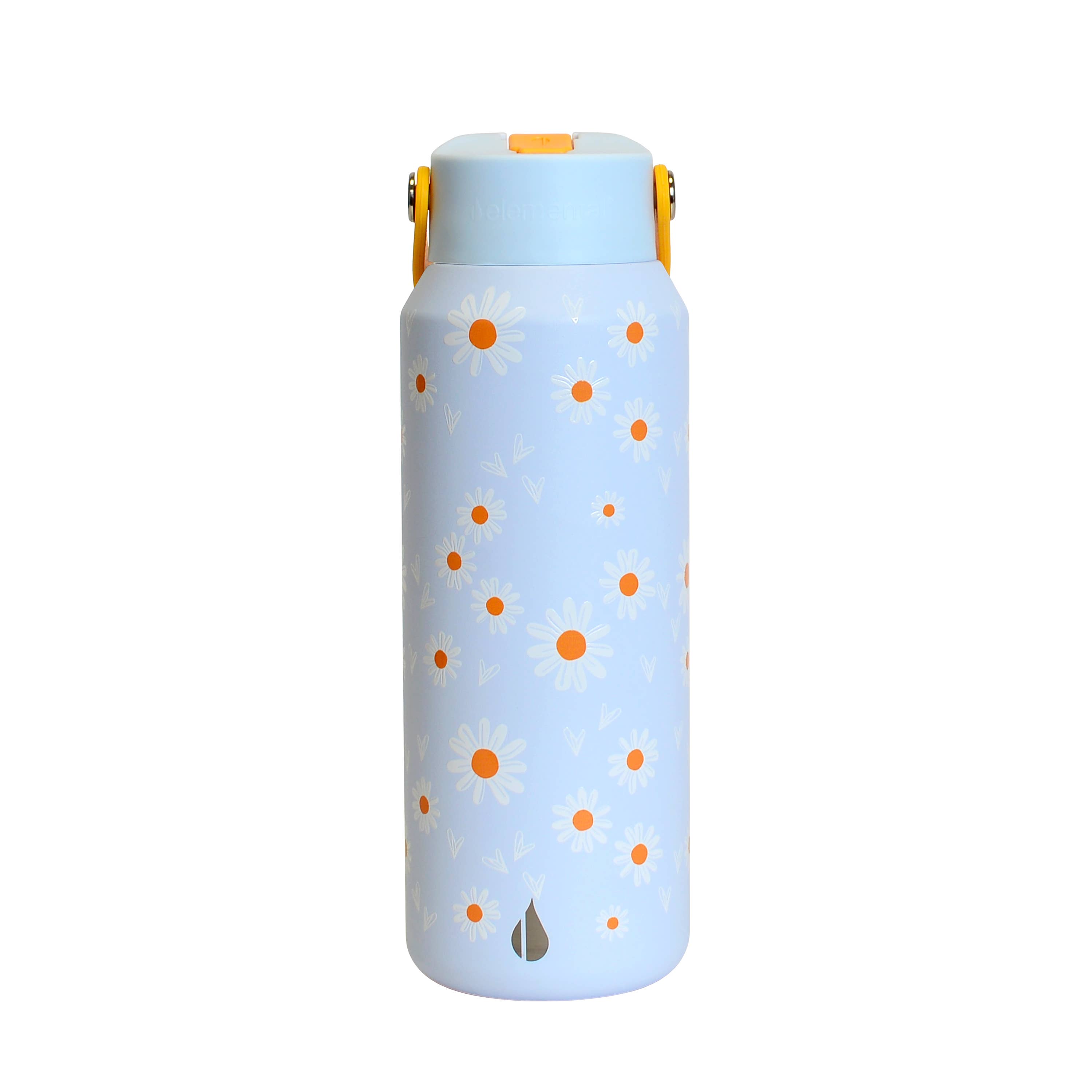 Elemental - Wholesale Water Bottle - Core Insulated Leakproof Bottle w/Handle 40oz - Daisy Daydream1