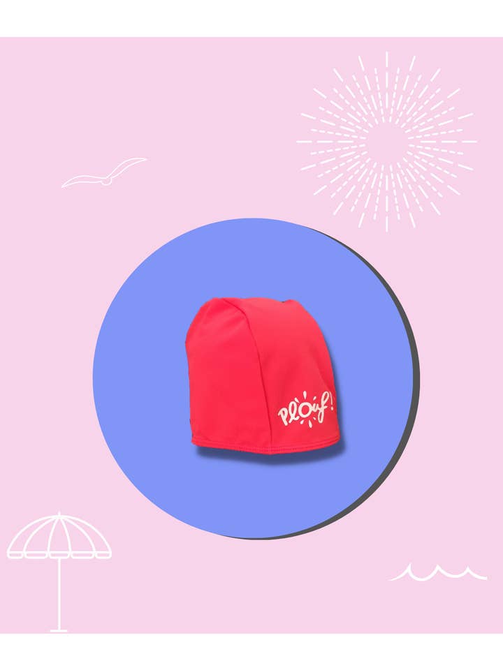 Plouf Safety Concept - Wholesale Swim cap – Kids & Baby - Plouf Anti-UV Children's Swimming Cap: Red