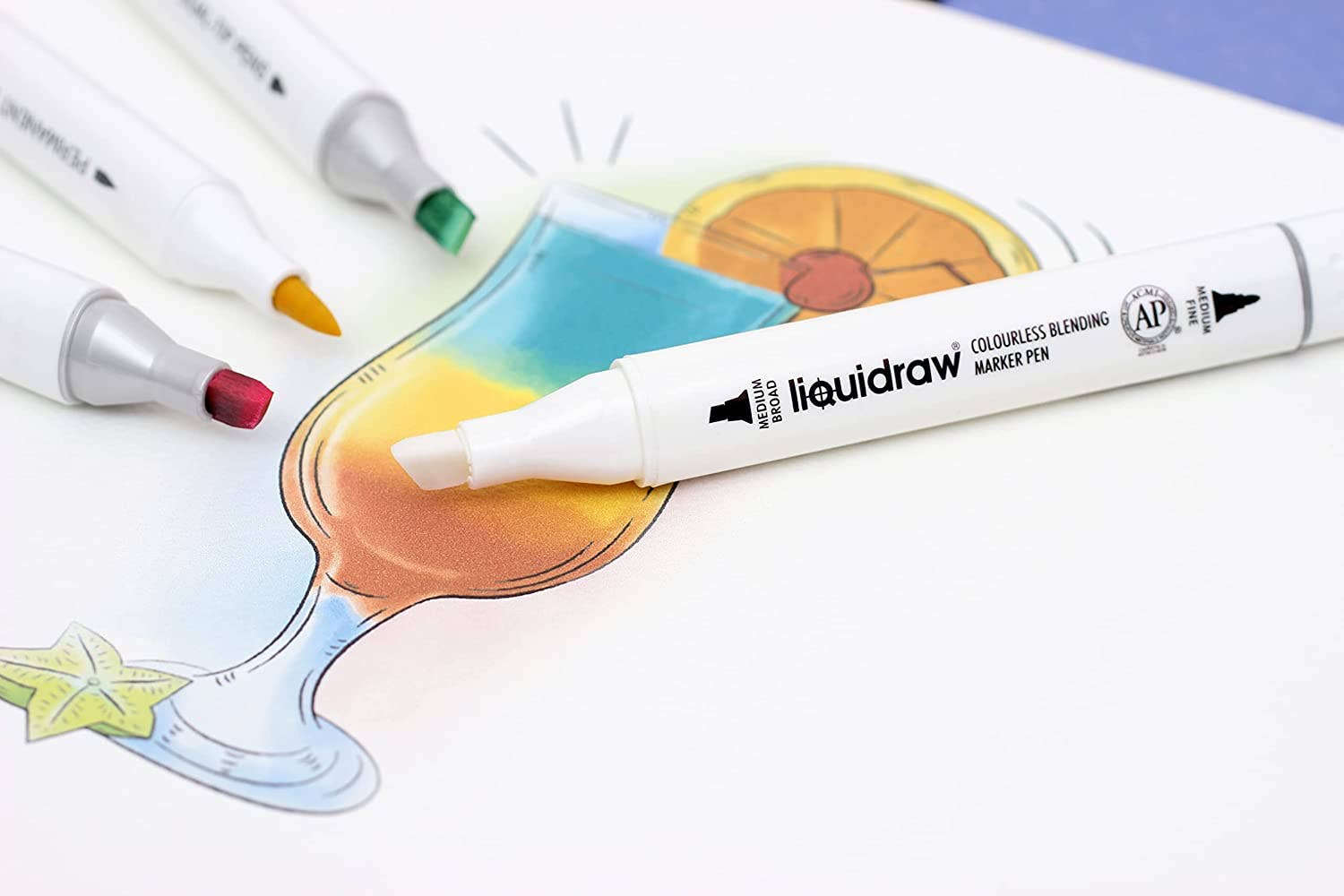 Liquidraw – wholesale Marker – Liquidraw Colourless Blender Marker, Dual Tip Marker, Colourless Blender Pen Alcohol Colorless Blending Graphic Marker For Art, Illustration, Animation, Portrait, Sketching, Drawing, Design5