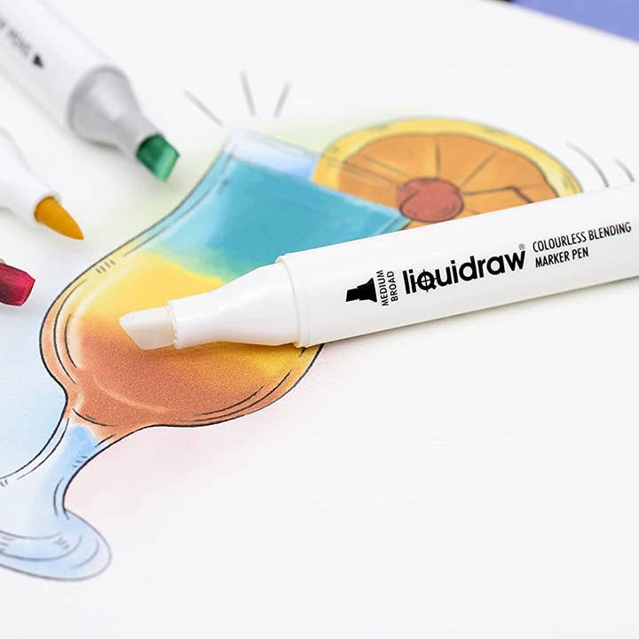 Liquidraw – wholesale Marker – Liquidraw Colourless Blender Marker, Dual Tip Marker, Colourless Blender Pen Alcohol Colorless Blending Graphic Marker For Art, Illustration, Animation, Portrait, Sketching, Drawing, Design5